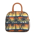 thumbnail image 2 of Reusable Palm Trees Lnsulated Lunch Bag for Women & Men-Leakproof Water-Resistant Cooler Tote,Large Capacity(10.6x8.7x6.3in)for Work,Office,Travel,Picnic,Beach., 2 of 7
