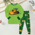 thumbnail image 2 of Zshosam Boys Pajama Pants Soft Breathable Baby Toddler Boys Girls Snug fit Pjs Long Sleeve Pajamas Set Sleepwear Daily Size 3T 4T,(Light Green 3-4 Years), 2 of 5