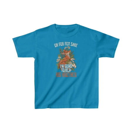 

Funny Pregnancy Announcement T-Shirt for Boys Big Brother For Fox Sake Tee