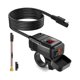 thumbnail image 1 of Cargador de teléfono para motocicleta, tipo dual USB C Pd y cargador USB para motocicleta de carga rápida 3.0 con Voltmet, 1 of 5