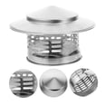 thumbnail image 4 of Greenadscape 1Set Top Chimney Cap Stainless Steel For Metal Chimney And Roof Protection In Rainy Weather, 4 of 8