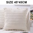 thumbnail image 4 of 2 paquetes de fundas de almohada decorativas de 18.0 x 18.0 in para sofá, cama, sala de estar, decoración del hogar estilo bohemio, pana suave, 4 of 5
