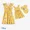 2#Yellow, variant on Disney Winni the Pooh Women Dresses, Graphic V-Neck Ruffled Sleeves Family Matching Outfits for Mother's Day Sizes S-XXL