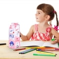 thumbnail image 4 of Cartoon Cute Shape Milk Bag Creative Storage Pencil Case Student Stationery Gift, 4 of 5