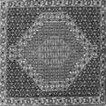 thumbnail image 1 of Ahgly Company Indoor Square Medallion Gray Traditional Area Rugs, 4' Square, 1 of 1
