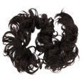 thumbnail image 1 of CAISHA postizo envoltura para el cabello fibras sintéticas resistentes al calor rizado desordenado Updo marrón oscuro HW7, 1 of 1