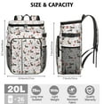 thumbnail image 3 of Travel Cooler Bag - Dachshunds with Flowers Camping Beer Cooler Backpack with Bottle Opener- Waterproof Insulated Picnic Backpacks - Cooler Bag for Beach, 3 of 6
