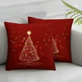 thumbnail image 3 of BANET Decorative Throw Pillow Cover, Square , Double-Sided Zipper Closure Patterned Square Pillowcase 22x22in, 3 of 7