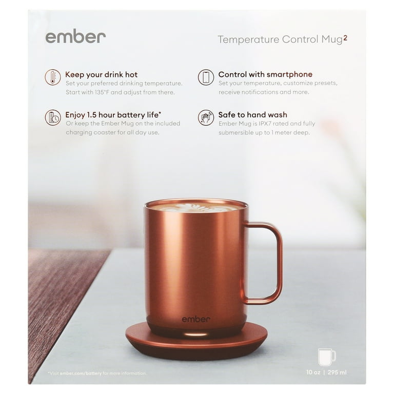 正規店購入ember Temperature Control Mug2 美品 Ember 295ml (10 oz.) Smart Temperature Control Mug 2