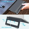 thumbnail image 4 of Adjustable Laptop Stand, Laptop Riser, Aluminum Notebook Holder Stand Compatible with MacBook, Air, Pro, Dell XPS, HP, Samsung, Alienware, More Laptops up to 17.3"- Dark Grey, 4 of 6