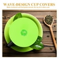 thumbnail image 6 of Tineasur Silicone Cup Cover Cup Lids Assorted Color Acrylic 6Pcs, 6 of 8