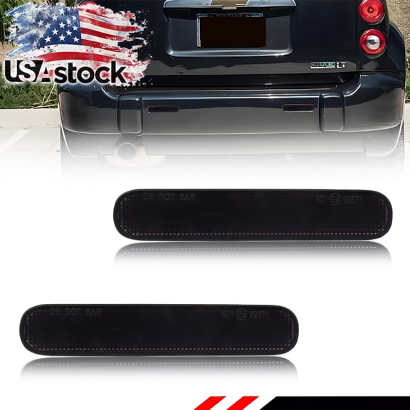 2PCS Smoked Lens Rear Bumper Tail Light Rear Light Brake Lights Backup Lights Reverse Light Reflector Light For 2006 2007 2008 2009 2010 2011 Chevrolet HHR No bulb/Socket