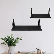 FRCOLOR over The Door Hook Wall Shelf 42.00X15.00X13.50CM Black