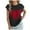Black, variant on Womens Sweater Tops Summer Cap Sleeve Top Casual Crew Neck Cable Heart Shirts Knit Lightweight Pullover Top Loose Fit