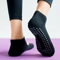 thumbnail image 6 of Women Pilates Socks with Grip Slip Resistant Pilates Socks with Grip Breathable Cotton Socks Athletic Socks for Fitness, 6 of 8