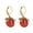 Red, variant on 1 Pair Women Dragonfly Decor Leverback Earrings Faux Crystal Drop Earrings Bohemia Dangle Earrings Jewelry Gift