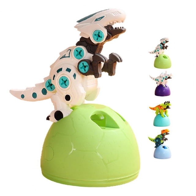 Dinosaur Egg Disassembly Assembly Model Building Blocks Toy Gift heqiyong LED