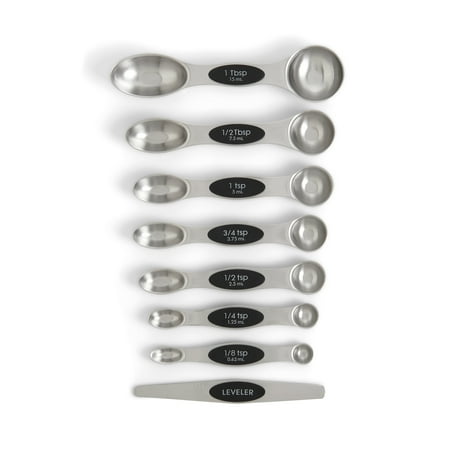 

Mrs. Anderson’s Baking Dual-Sided Magnetic Measuring Spoons and Leveler Heavyweight Stainless Steel 8-Piece Set