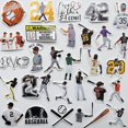 thumbnail image 2 of 50Pcs Funny Baseball Stickers Baseball Helmet Decals Softball Batting Sticker for Window Hard Hat Bike, 2 of 5