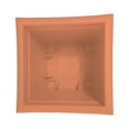 thumbnail image 3 of Bloem 15-in Dayton 100% Recycled Plastic Square Deck Box Planter - Coral Color, 3 of 6