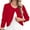 E1-Red, variant on Women's Cardigan Long Sleeve Open Front V Neck Cropped Bolero Shrug for Dresses Black L