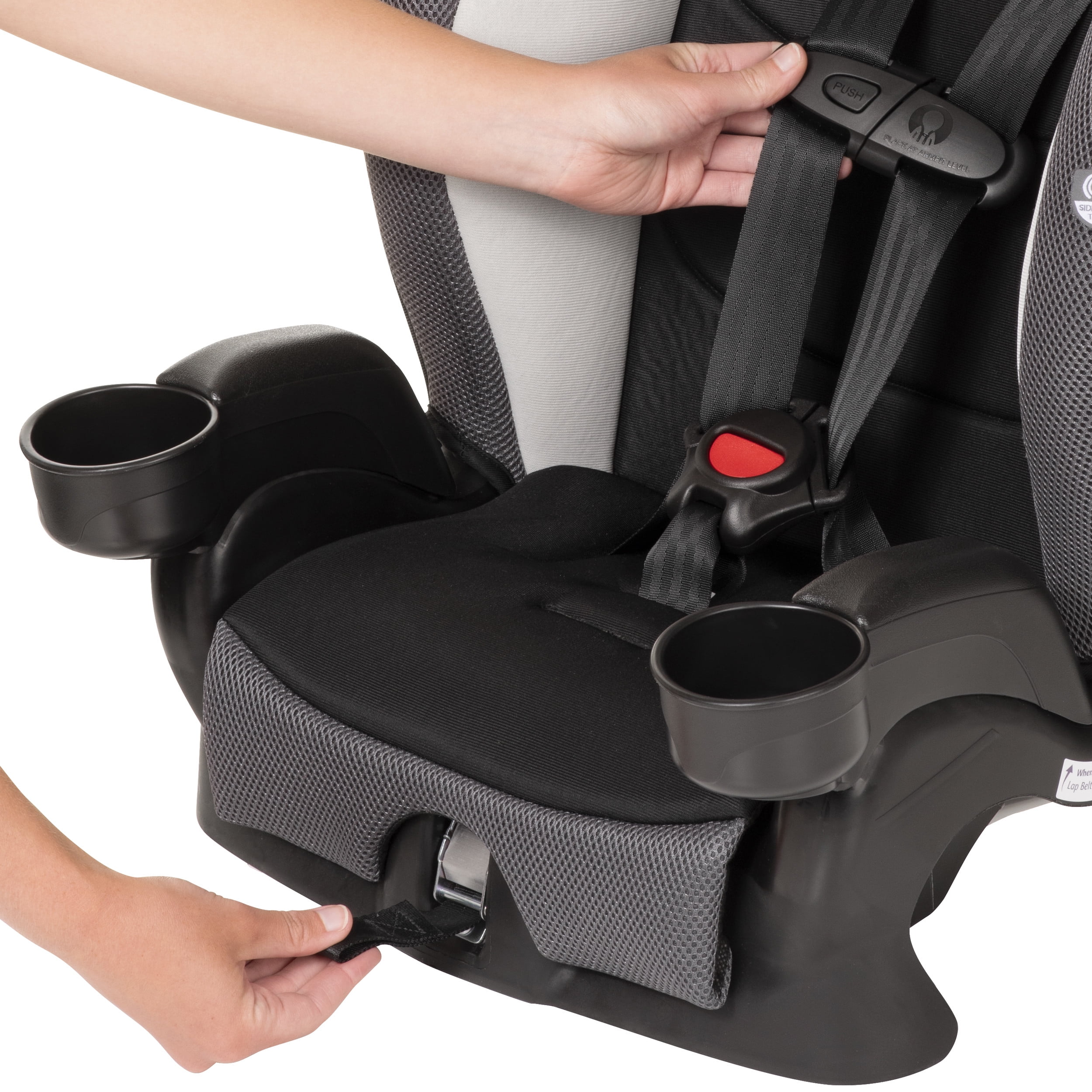 Evenflo Chase Plus 2-in-1 Booster Car Seat (Huron Black) - 2
