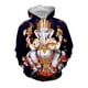 thumbnail image 2 of Nueva sudadera con capucha con gráficos 3D del dios mono indio Hanuman para hombres y mujeres, ropa con estampado de figura de mito hindú, sudadera con capucha de diseñador superior, 2 of 5
