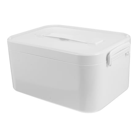 LEORX Portable Medicine Chest with Large Capacity for Home PP Material 1Pc