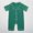 Green, variant on Girls Romper Kids Silk Homewear Button Down Short Sleeve Satin Jumpsuits Girls Jumpsuit Blue 3-6 Months