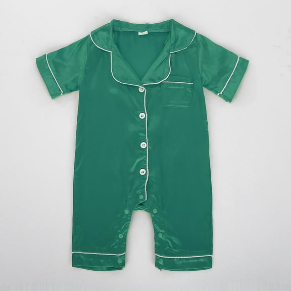 Toddler Baby Romper Green Spring Outfits for Girls Long-sleeved Clothes Baby Girl Outfits 18-24 Months
