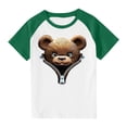thumbnail image 1 of RXIRUCGD 2025 Vêtements d'Été pour Enfants Tout-Petits Garçons Filles Mode Mignon Col Rond Imprimé Manches Courtes Haut, 1 of 7