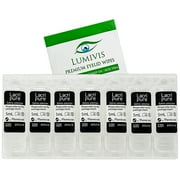 Menicon LacriPure Rinsing & Insertion Saline 7 Vials for Rigid Gas Permeable Contact Lenses - Bundle with Tea Tree Oil Eyelid Eyelash Wipes