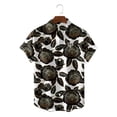 thumbnail image 5 of Camisa hawaiana holgada a la moda para hombre, camisa informal con estampado colorido para fiesta en la playa, manga corta, talla grande 5XL, 5 of 5