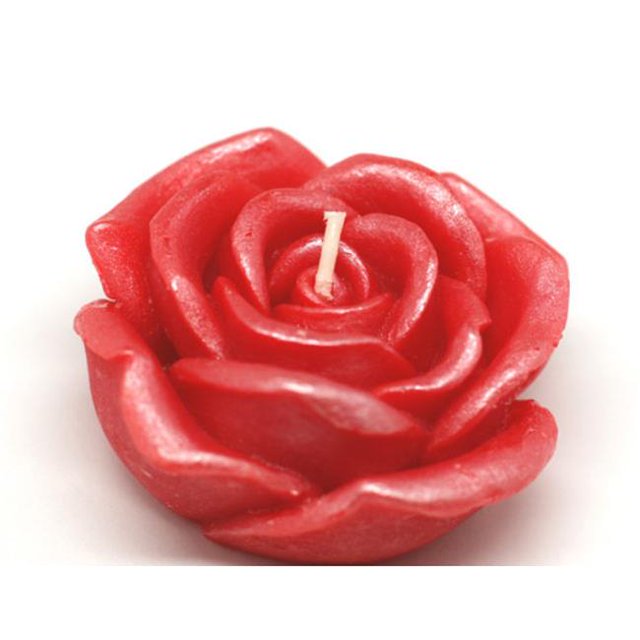 3 in. Red Rose Floating Candles -12pc-Box