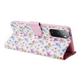 thumbnail image 6 of Wallet Case for Samsung S20 FE with RFID Blocking Credit Card Slots Holder, Cute Patterned Gold Brushing Magnetic Flip Kickstand Wrist Strap Cover for Samsung Galaxy S20 FE, Butterfly Flower, 6 of 8