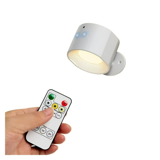 Zilai Wireless Rechargeable LED Wall Sconces Touch Remote Control Indoor