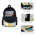 thumbnail image 4 of Zufioo Ducks and Anchors Pattern Adult Backpack,Wear-resistant and Breathable Multi-pocket Backpack, Suitable for Travel, Business and Outdoor Activities, 4 of 9