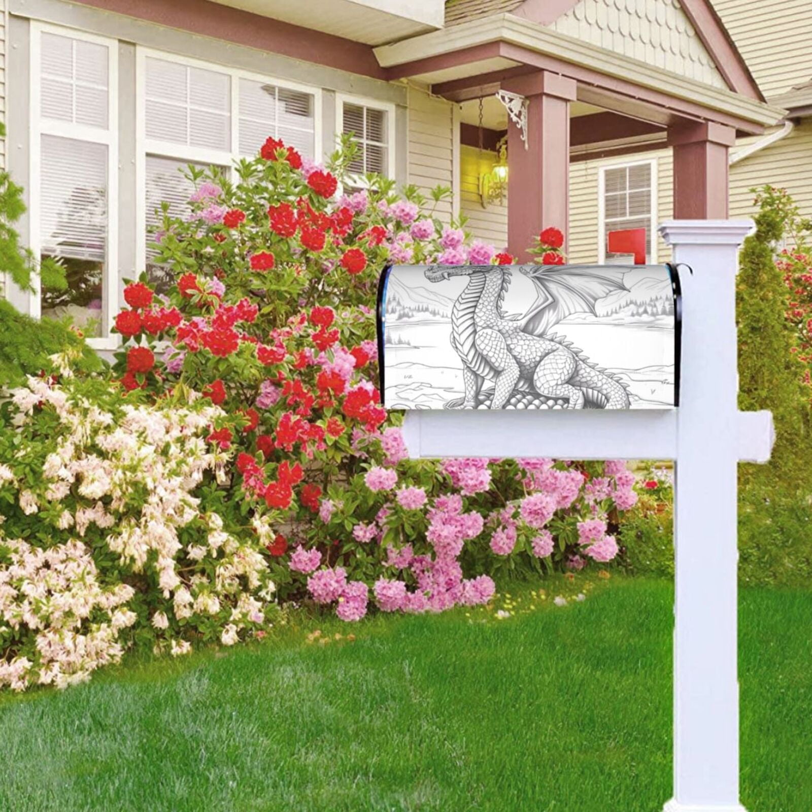 Kdxio Magnetic Mailbox Cover 21x18 in Mailbox Cover Outdoor Decoration Holiday Mailbox Covers for Home Garden Yard-21x18 in