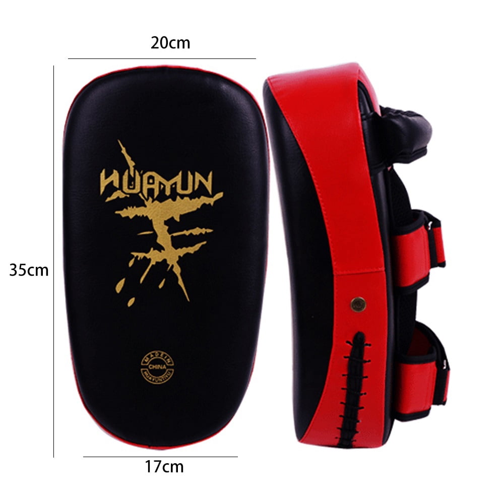 Details about   PSS Leather curved kick Pad shield for kickboxing MMA Martial Arts Training 1116 