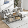 thumbnail image 4 of JOZ 3-Piece Coffee Table Set for Living Room, End Table Set with Storage, Includes 1 Coffee Table and 2 End Tables, Rock Gray, 4 of 8