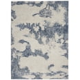 thumbnail image 2 of Nourison Imprints Abstract Ivory/Light Blue 5'3" x 7'3" Area Rug, (5x7), 2 of 8