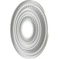 thumbnail image 4 of Ekena Millwork 13"OD x 3 1/2"ID x 3/4"P Cole Thermoformed PVC Ceiling Medallion (Fits Canopies up to 4 1/4"), Bright Coat Aluminum, 4 of 10