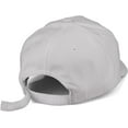 thumbnail image 4 of Daxton Premium Mid Profile Hat Semi Curved Visor Light Grey Cap White Black Gothic Embroidered, Number 5, 4 of 4