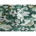thumbnail image 3 of Ambesonne Watercolor Flowers Quilted Bedspread Set 3 Pcs, Watercolor Roses, Twin, Hunter Green and Beige, 3 of 4