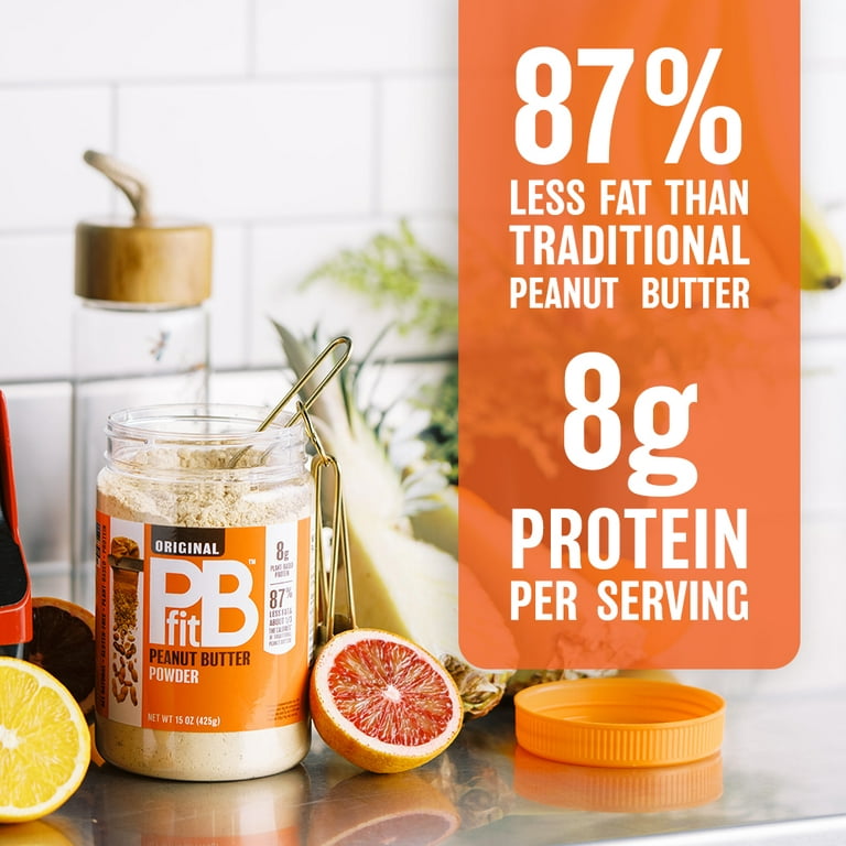 PBfit Peanut Butter Powder - 87% Less Fat and High Protein
