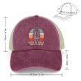 thumbnail image 2 of Hide And Seek Champion Wine Red Hat Adjustable Funny Fashion Unisex Baseball Cap for Men Women, 2 of 7