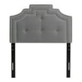 thumbnail image 1 of CorLiving Aspen Crown Silhouette Headboard with Button Tufting, Single/Twin, 1 of 6