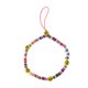 thumbnail image 4 of Cadena para teléfono móvil de cerámica suave de color perla de estilo moderno con ojos y letras sonrientes con cuentas, 4 of 6