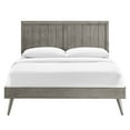thumbnail image 6 of Modway Alana King Wood Platform Bed With Splayed Legs in Gray, 6 of 11