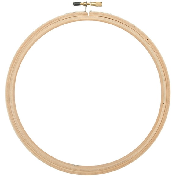 Frank A. Edmunds Wood Embroidery Hoop W/Round Edges 8"-Natural